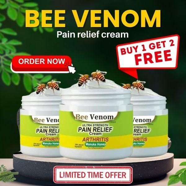 Bee Venom Ultra Strength Pain Relief Cream |🔥 BUY 1 GET 2 FREE🔥 | MONEY BACK GUARANTEE