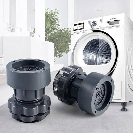 Washing Machine Vibration Pads, Floor Trays, Refrigerator Stand (4 Pcs Set)