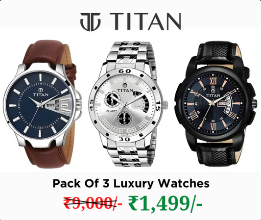 Premium Luxury Pack of 3 Watches - Limited Edition