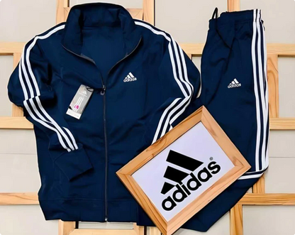 Premium Men's Side Stripe 4 Way Track Suit